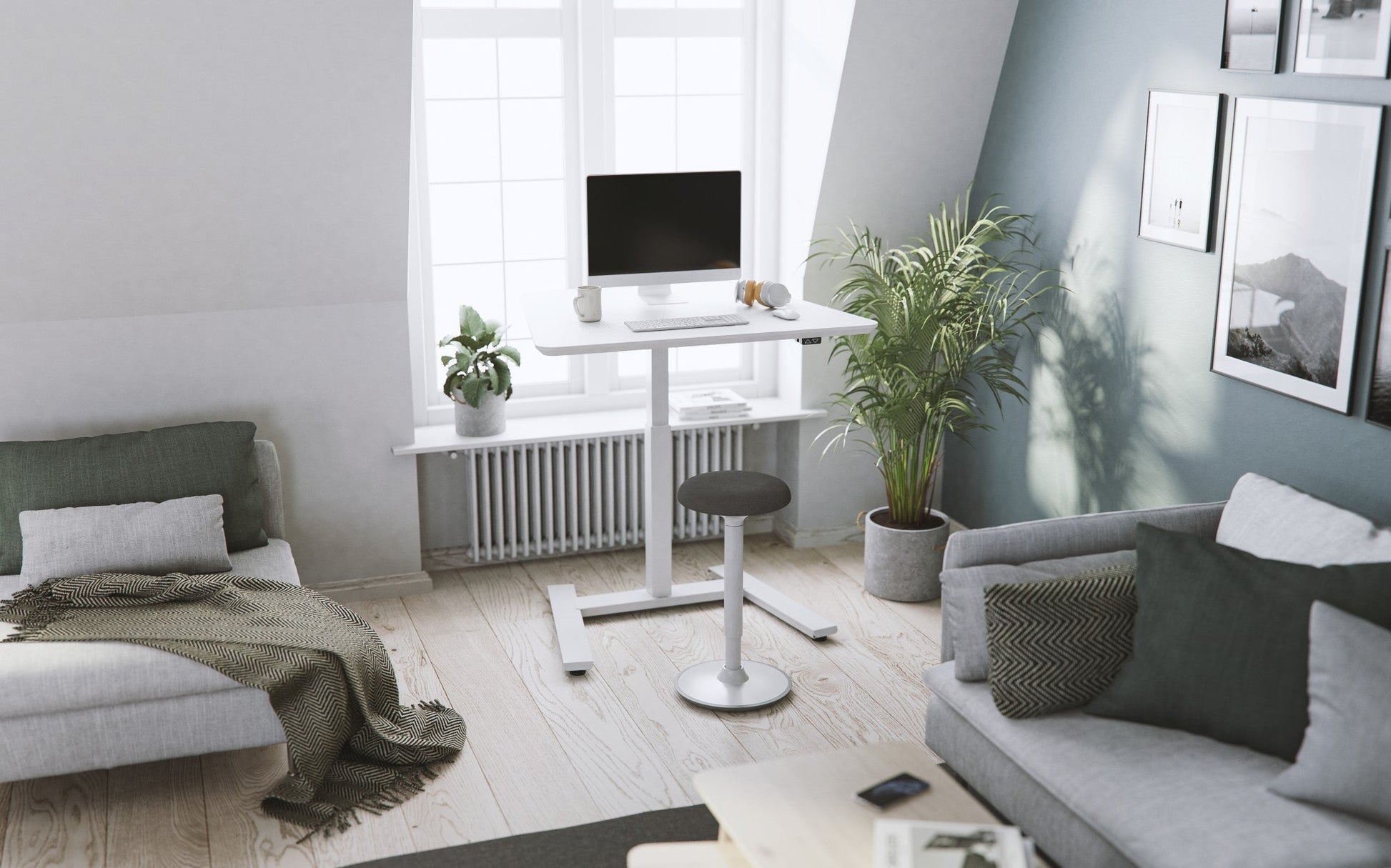 Flytta Mono – white workspace lifestyle