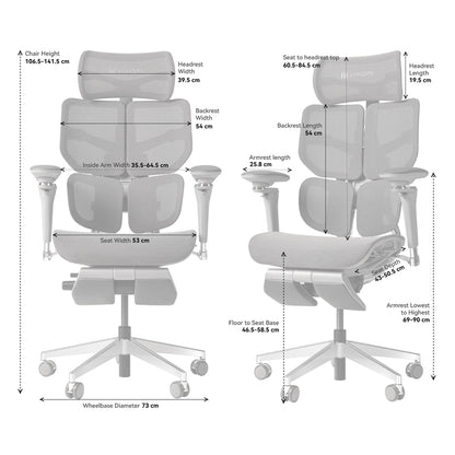 HINOMI X2 Pro Ergonomic Desk Chair (Improved X1 Model)