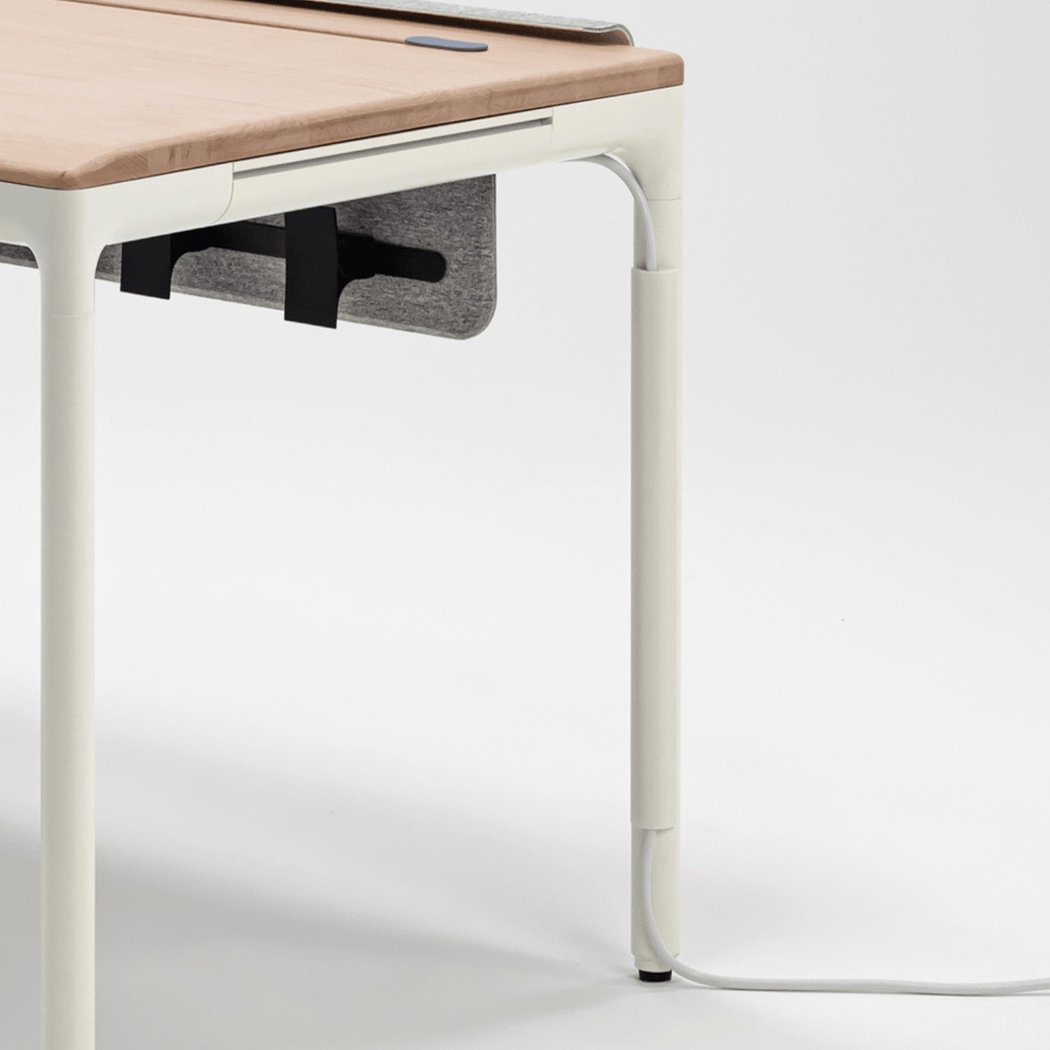 Creek Power Cord Cover Cashmere White - beflo