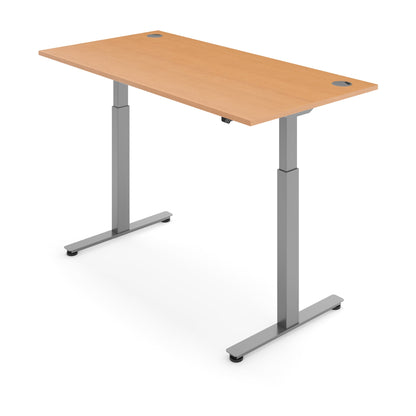 Flytta 2 Beech worktop Silver frame
