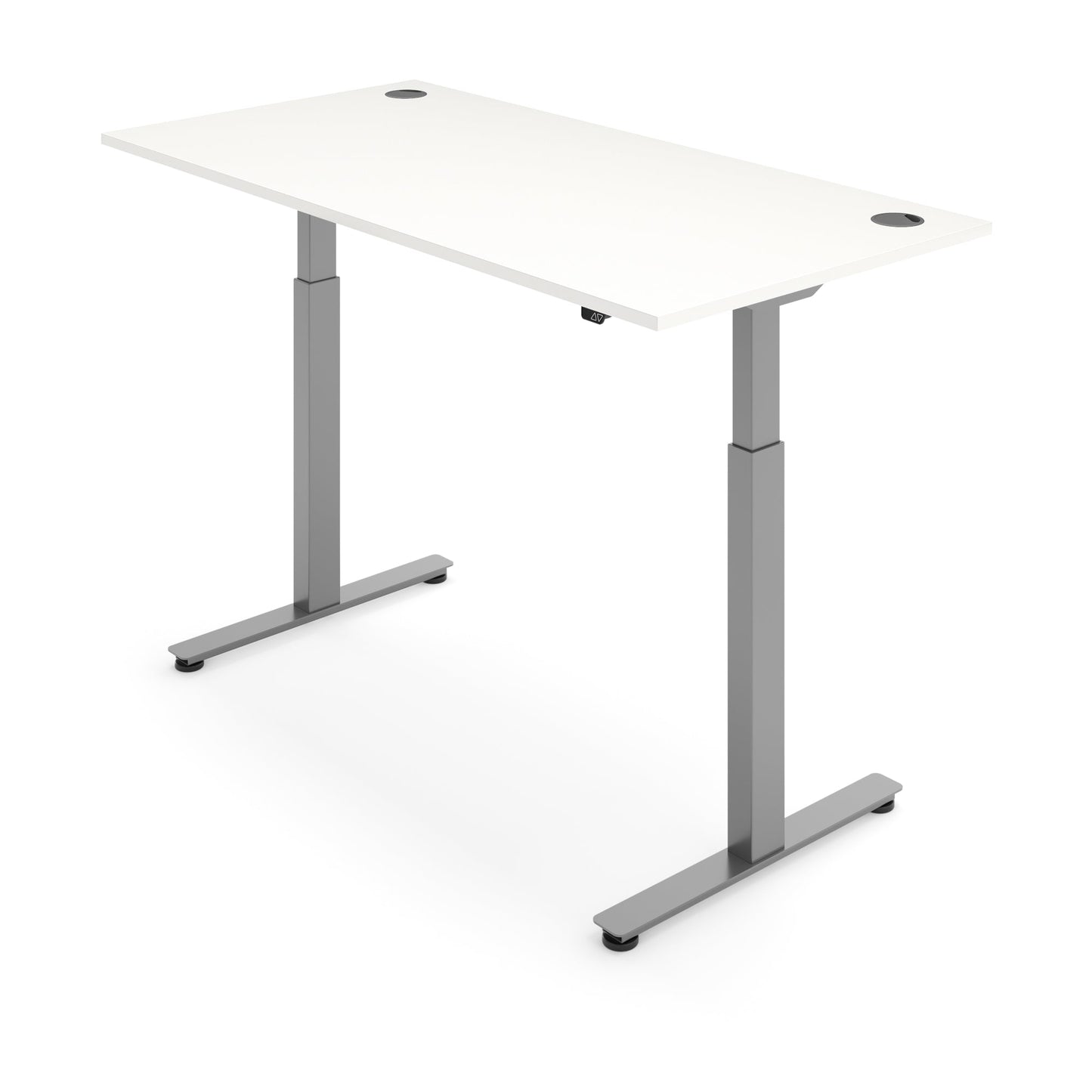 Flytta 2 White worktop Silver frame