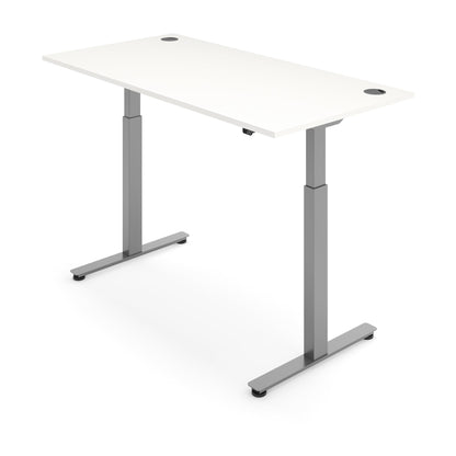 Flytta 2 White worktop Silver frame