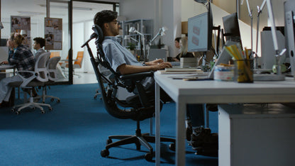 LiberNovo Omni Dynamic Ergonomic Chair – Electric Lumbar Support, SyncroLink Movement & 160° Recline