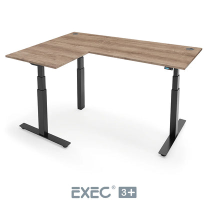 EXEC 3+ Triple Motor L-Shaped Height Adjustable Standing Desk