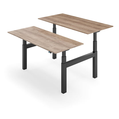 Flytta Back-2-Back Nebraska Oak worktop Black frame