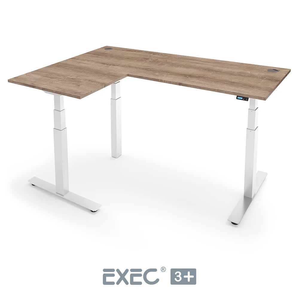 EXEC 3+ Triple Motor L-Shaped Height Adjustable Standing Desk