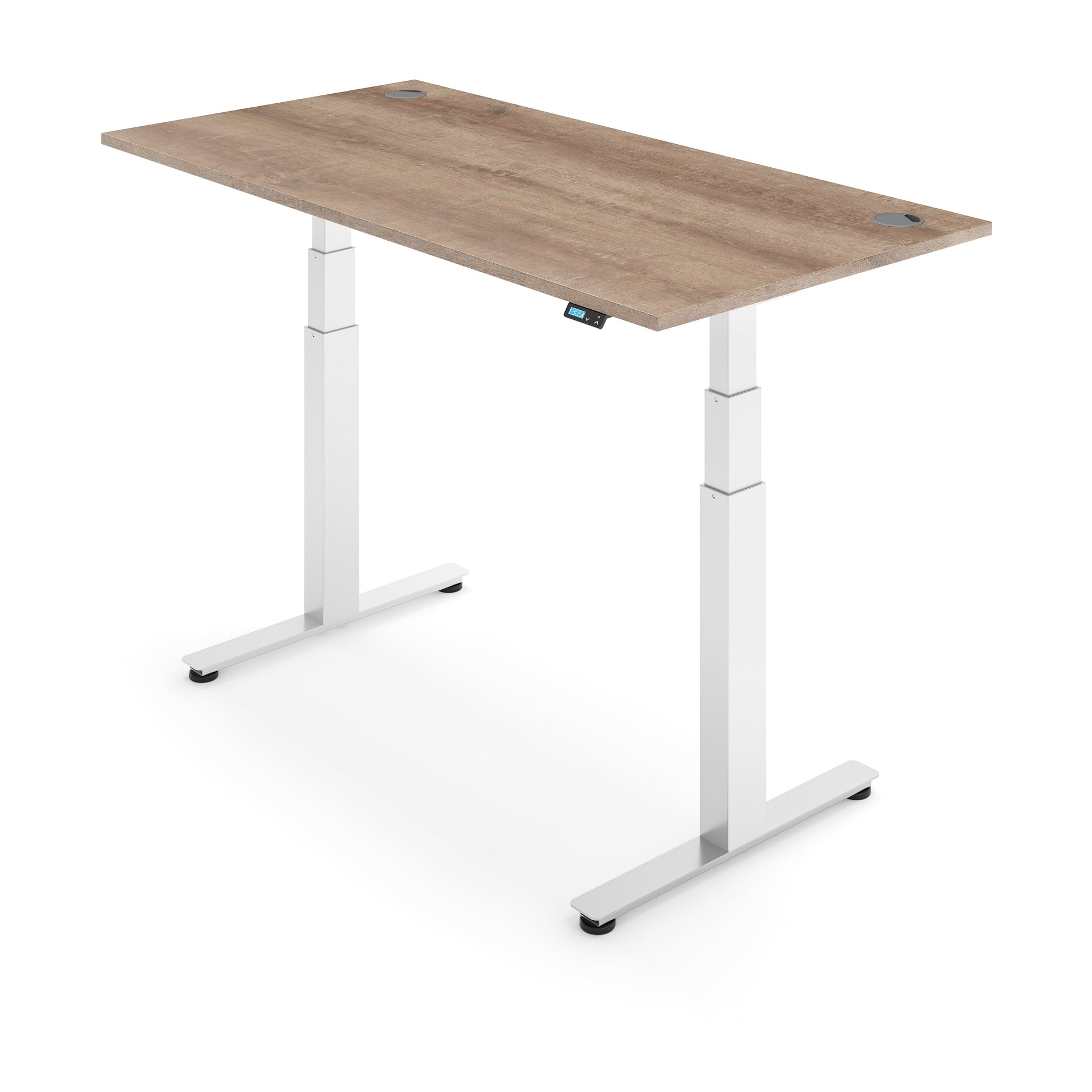 Flytta 2+ Nebraska Oak worktop White frame