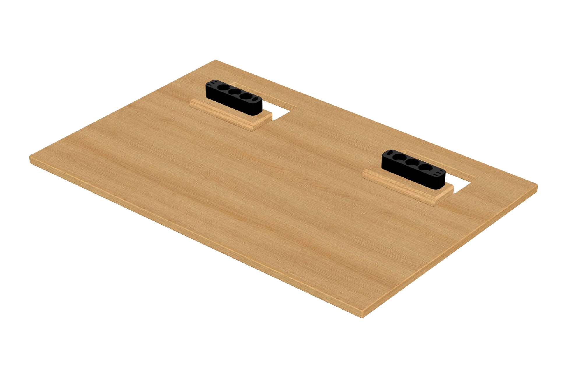 120×80cm Classic oak cable space desk top