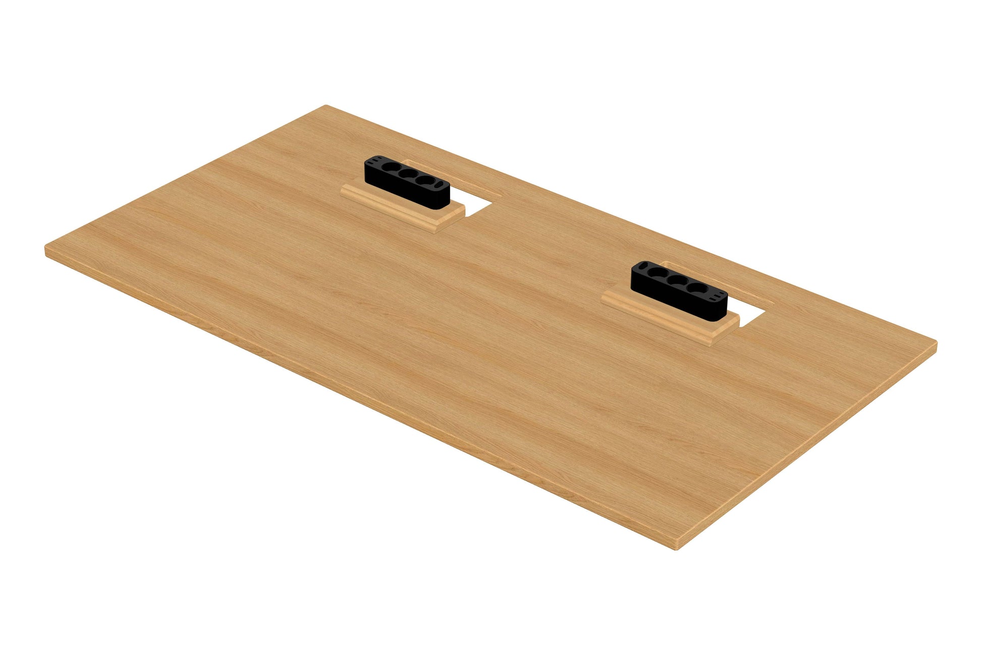 150×80cm Classic oak cable space desk top