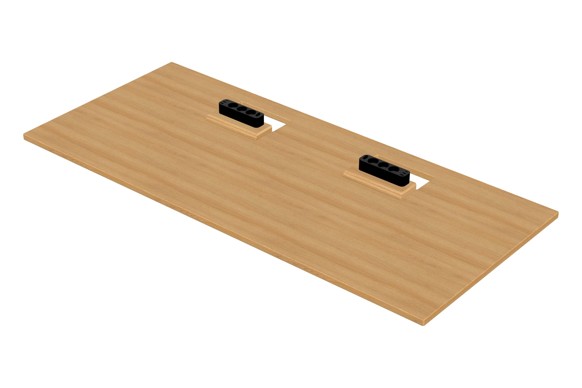 180×80cm Classic oak cable space desk top
