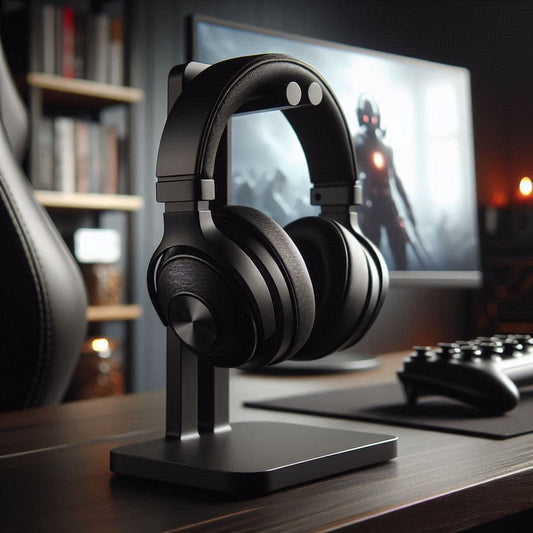 Headphone stand and desk organiser