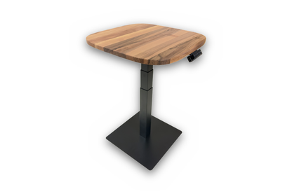 ErgoHide Height Adjustable Coffee Table Walnut Black