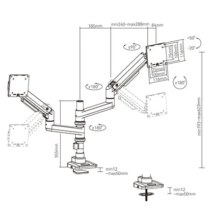 MovMax Heavy Duty Monitor Arm