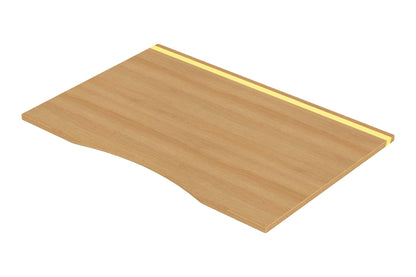 ErgoHide 120x80cm Ergonomic oak epoxy LED desk