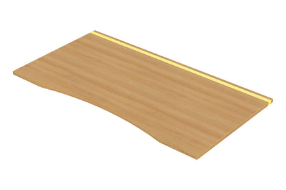 ErgoHide 150x80cm Ergonomic oak epoxy LED desk