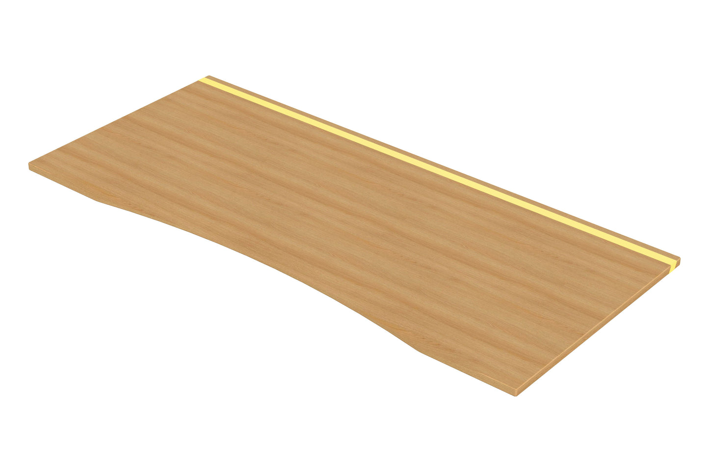 ErgoHide 180x80cm Ergonomic oak epoxy LED desk