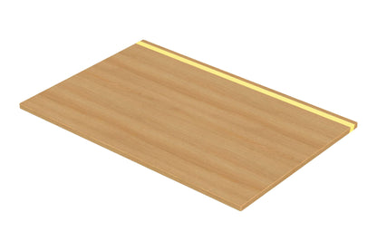 ErgoHide 120x80cm Classic oak epoxy LED desk
