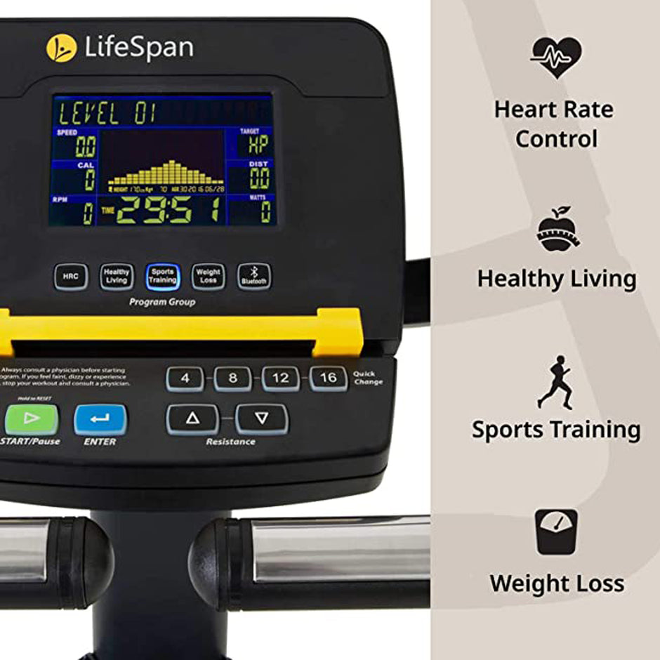 LifeSpan C5i Self-Generating Upright Bike LifeSpan