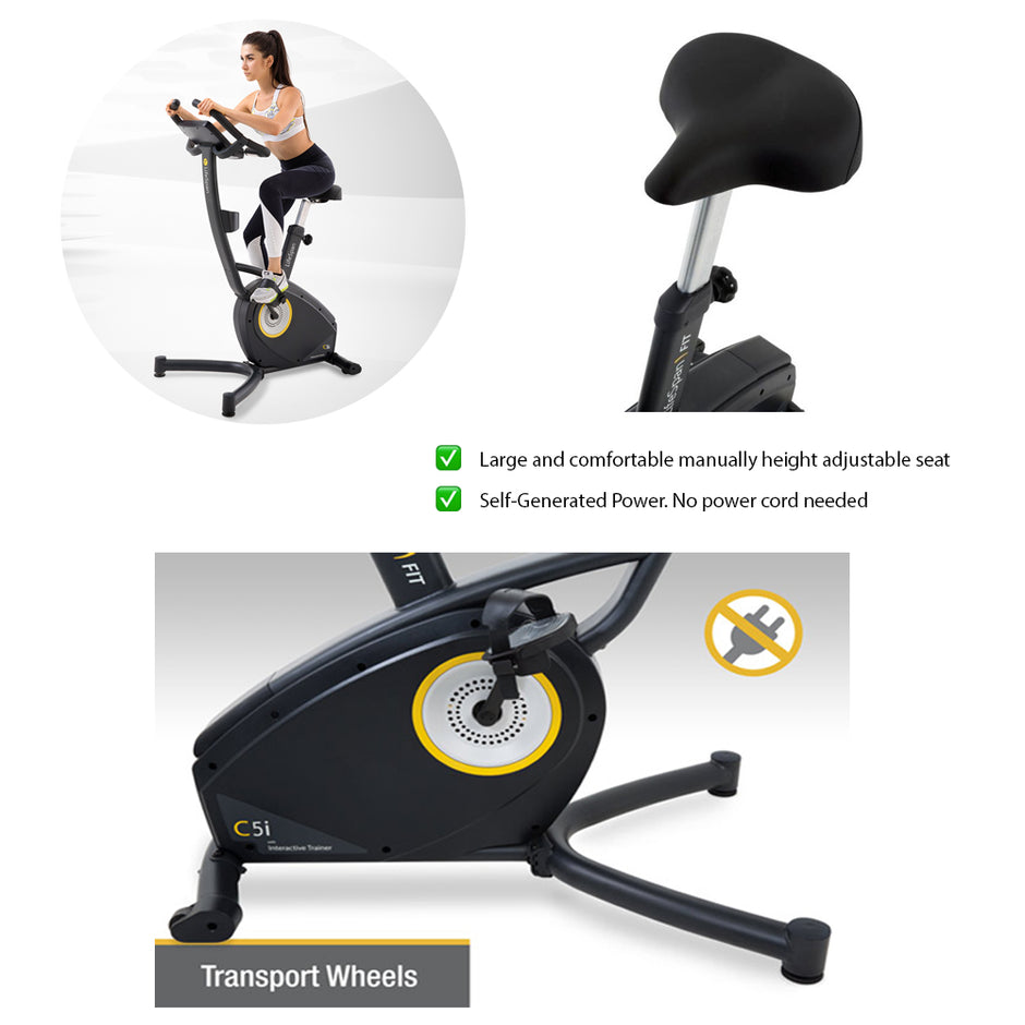 LifeSpan C5i Self-Generating Upright Bike LifeSpan