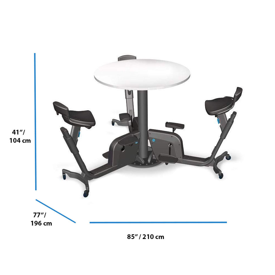 LifeSpan Workplace Desk Bike Trio