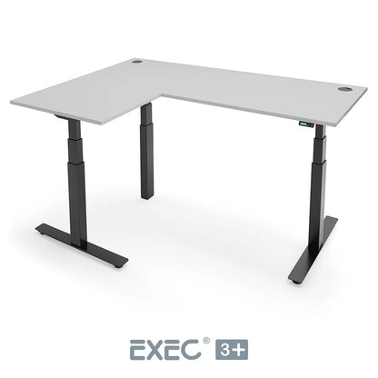 EXEC 3+ Triple Motor L-Shaped Height Adjustable Standing Desk