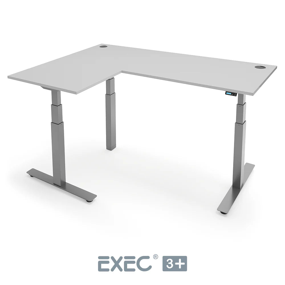 EXEC 3+ Triple Motor L-Shaped Height Adjustable Standing Desk