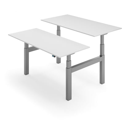 Flytta Back-2-Back Light Grey worktop Silver frame