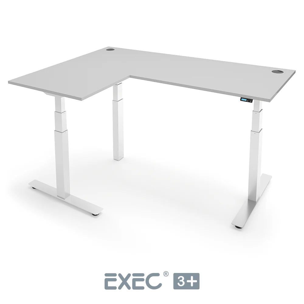 EXEC 3+ Triple Motor L-Shaped Height Adjustable Standing Desk