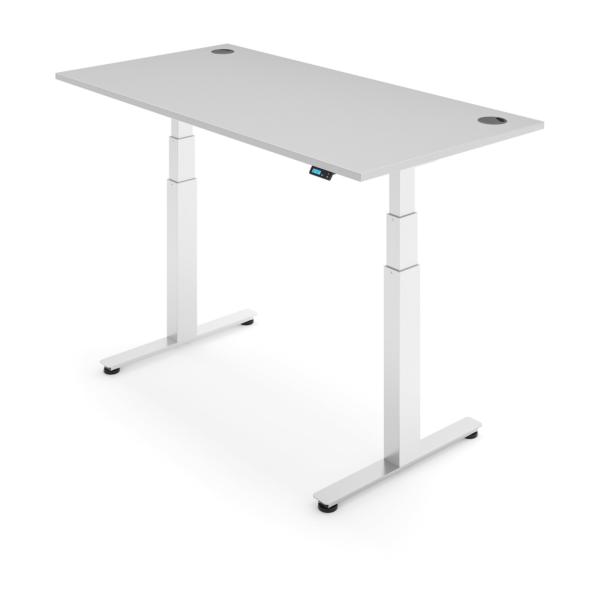 Flytta 2+ Light Grey worktop White frame