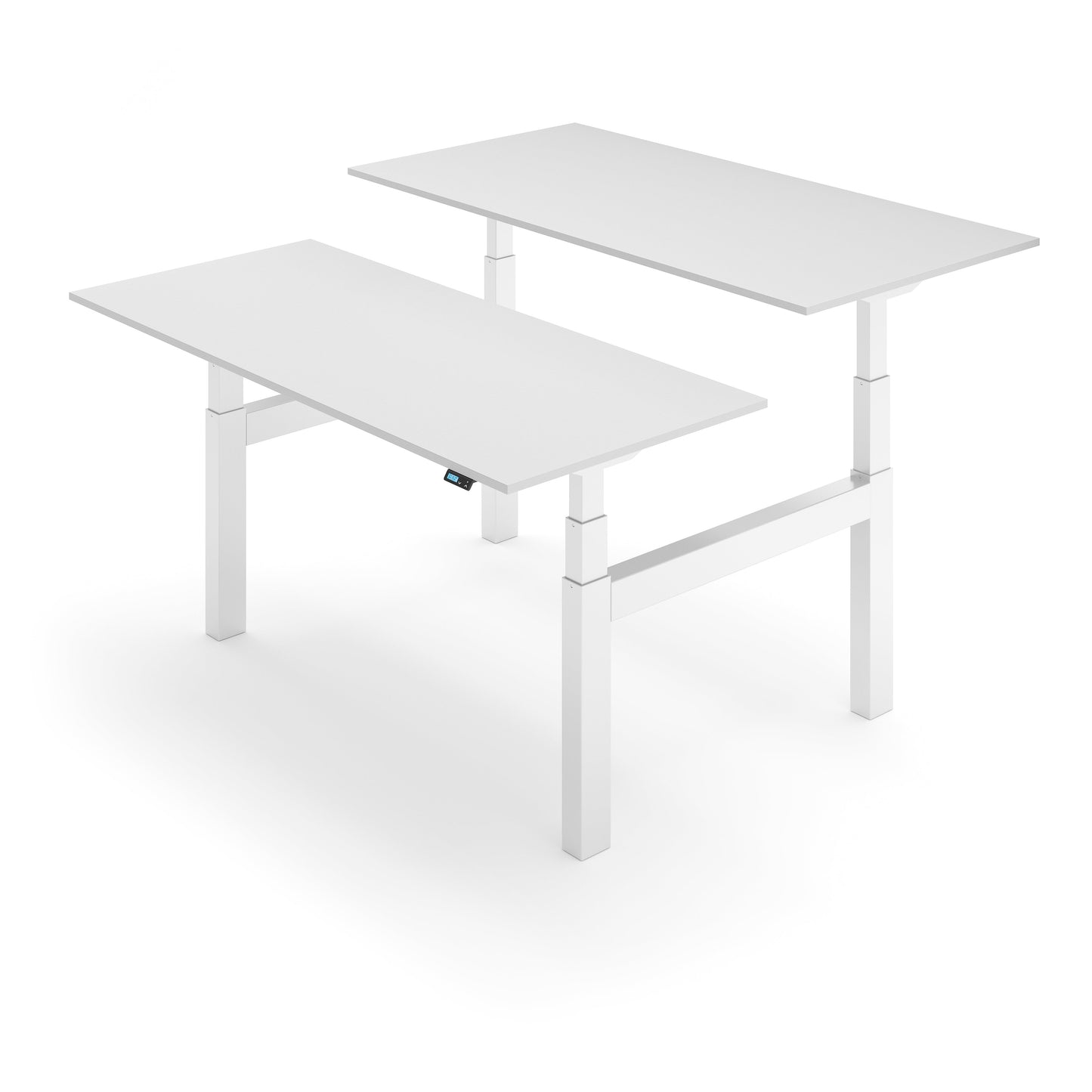 Flytta Back-2-Back Light Grey worktop White frame