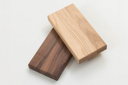 ErgoHide Oak and Walnut Sample close-up