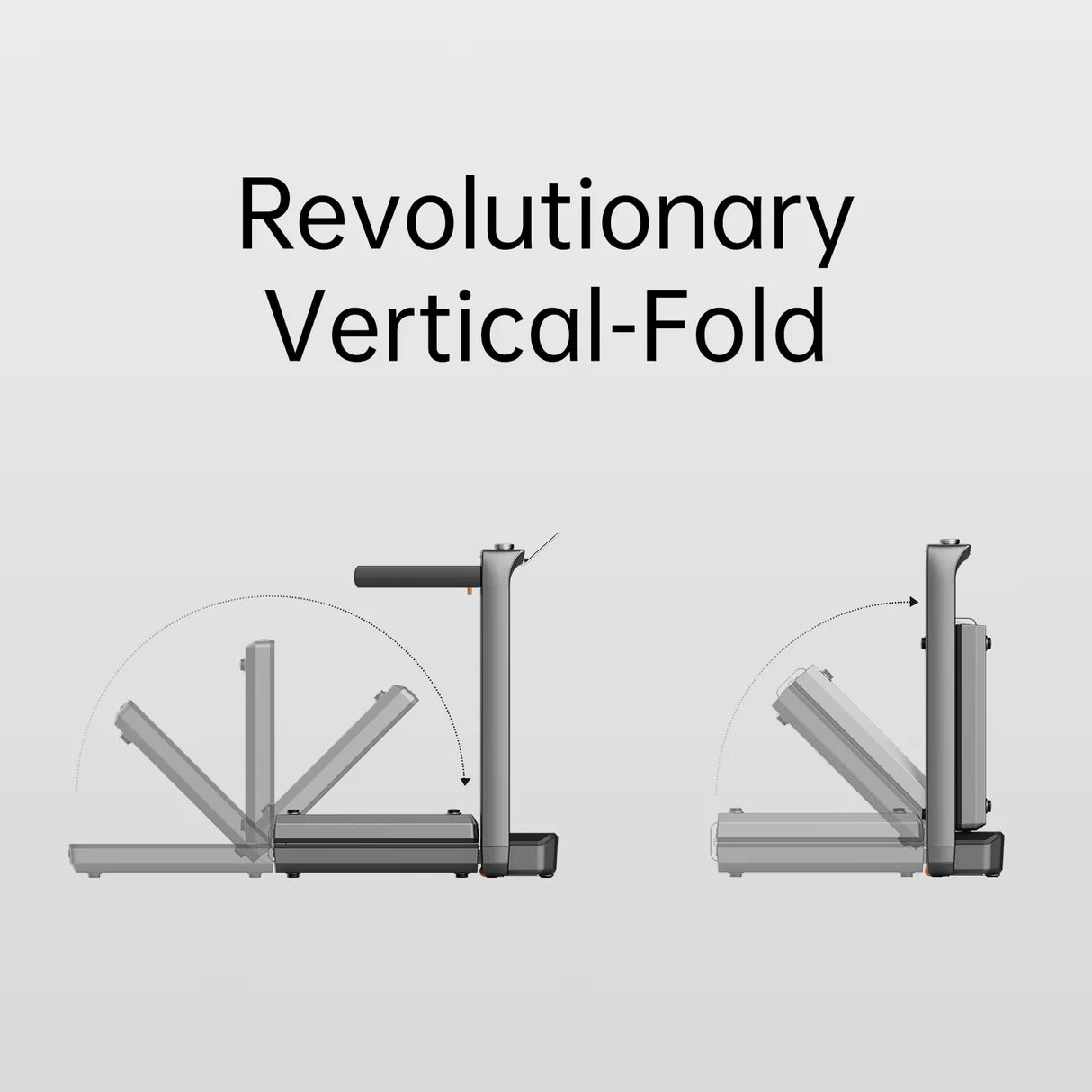 King Smith Fitness X25+ Foldable Treadmill – 10 MPH Vertical-Fold Running Machine with SpeedDial & LED Strip | Home & Office