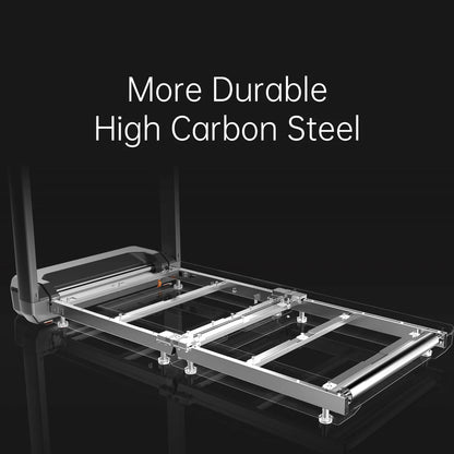 King Smith Fitness X25+ Foldable Treadmill – 10 MPH Vertical-Fold Running Machine with SpeedDial & LED Strip | Home & Office