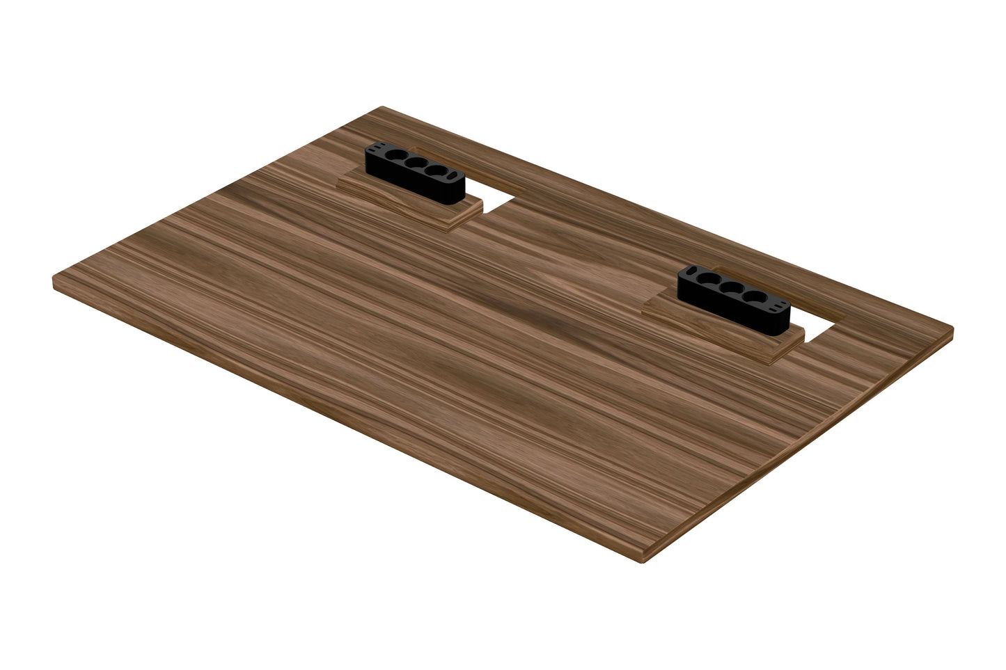 120×80cm Classic walnut cable space desk top