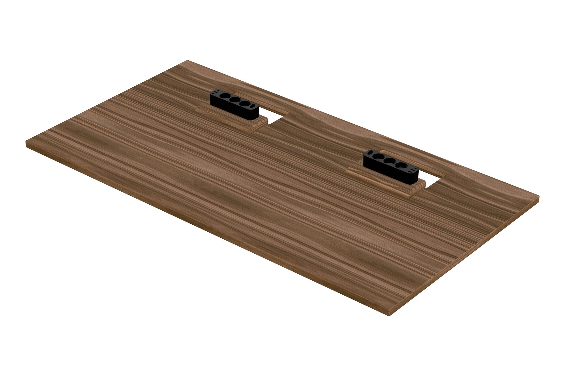 150×80cm Classic walnut cable space desk top