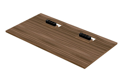 150×80cm Classic walnut cable space desk top