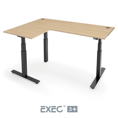 EXEC 3+ Triple Motor L-Shaped Height Adjustable Standing Desk