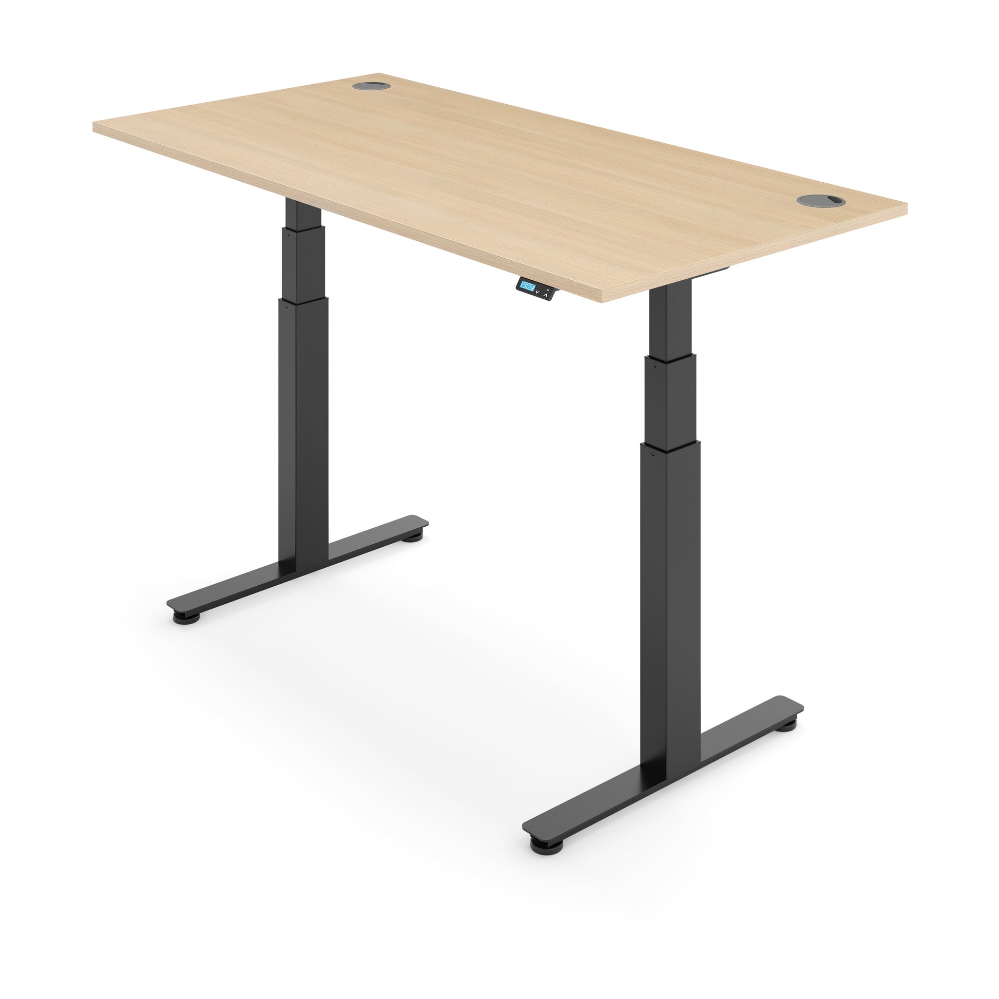 Flytta 2+ Oak worktop Black frame