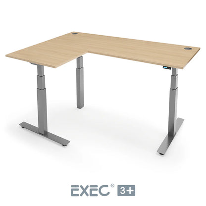 EXEC 3+ Triple Motor L-Shaped Height Adjustable Standing Desk