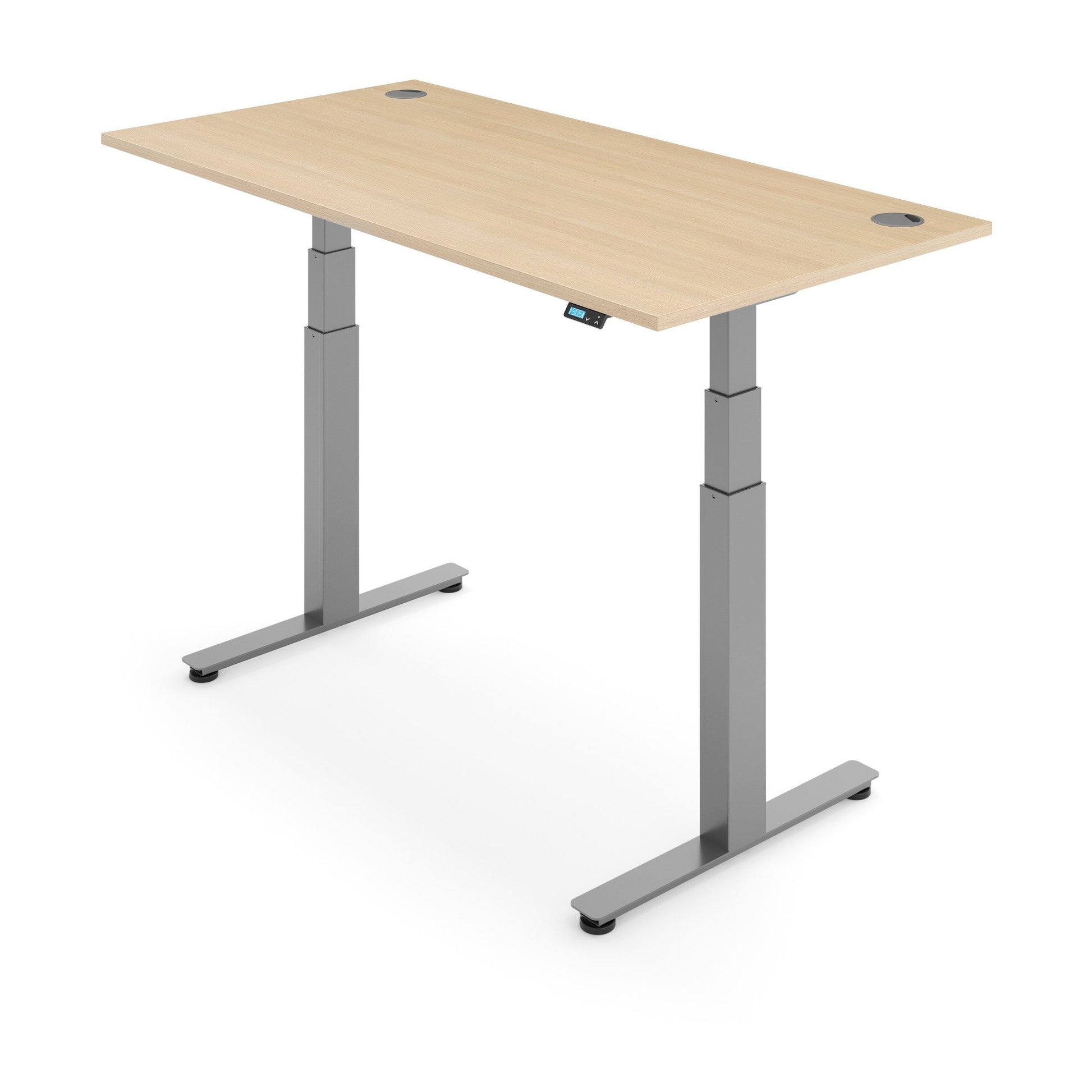 Flytta 2+ – Oak top, Silver frame