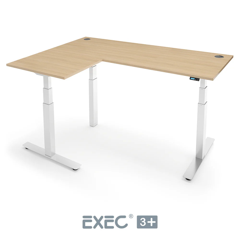EXEC 3+ Triple Motor L-Shaped Height Adjustable Standing Desk