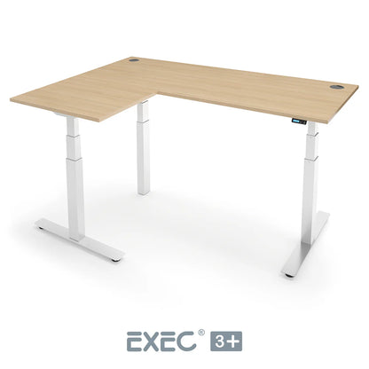EXEC 3+ Triple Motor L-Shaped Height Adjustable Standing Desk