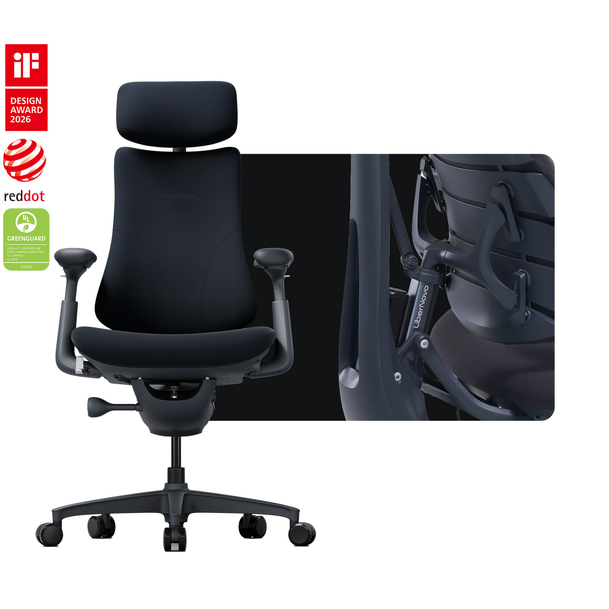 LiberNovo Omni dynamic smart ergonomic chair