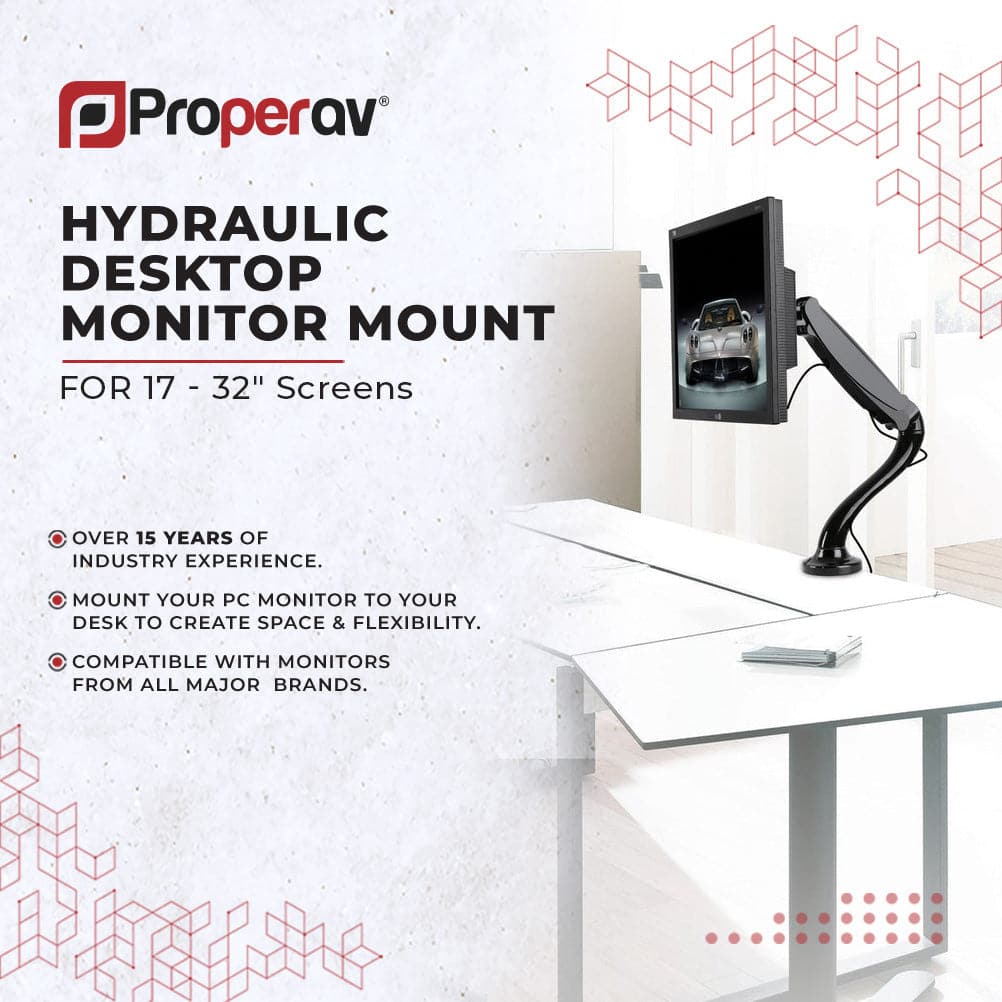 Ergonest Monitor Arm – Articulated Swing Arm (17–32 in)