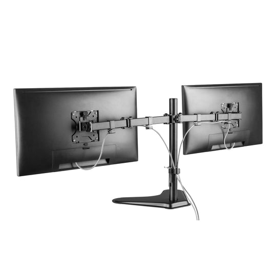 Freestanding dual monitor stand, 17 to 32 inch
