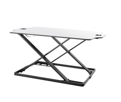 Ergonest Sit-Stand Desk Converter – Gas Spring, White