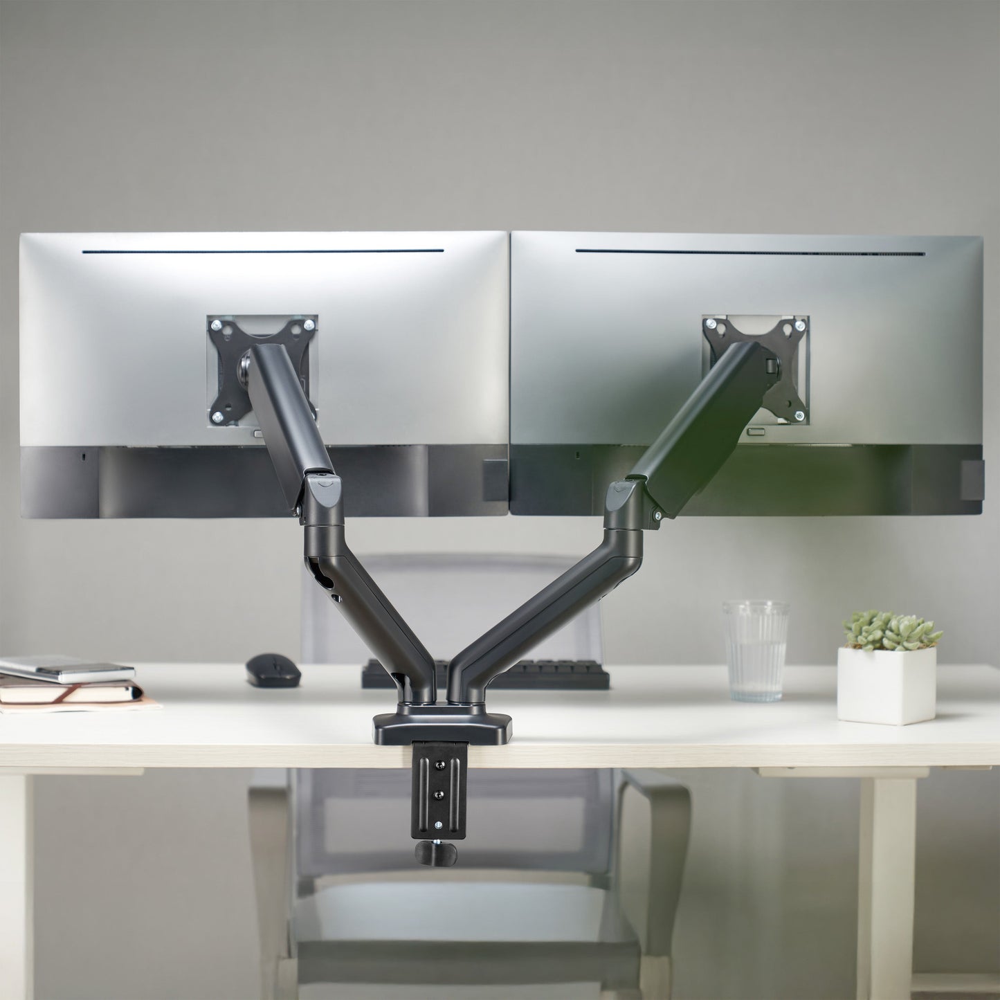 Ergonest Dual Monitor Arm – Articulated Swing Arm (17–32 in)