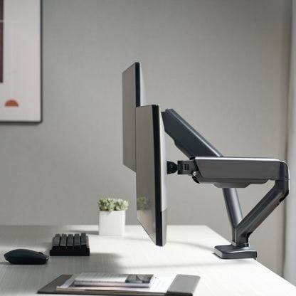 Ergonest Dual Monitor Arm – Articulated Swing Arm (17–32 in)