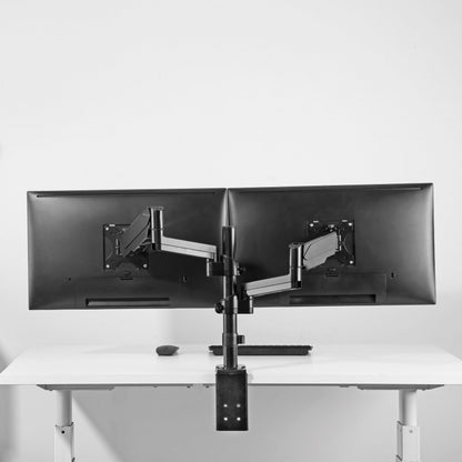 Ergonest Extra-Height Dual Monitor Arm – Articulated (17–32 in)