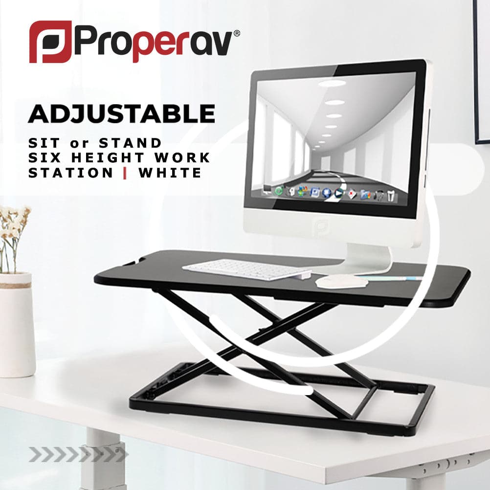 Ergonest Lite Sit-Stand Desk Converter – Black